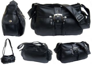 Tasche Handtasche Damentasche Schultertasche Kunstledertasche schwarz