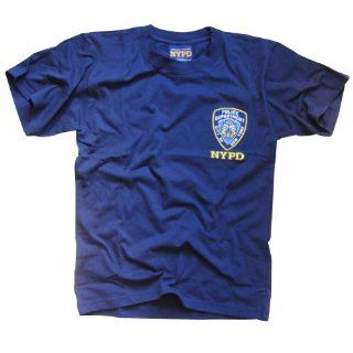 NYPD Polizei T Shirt   New York City Police Department Logo 3D Stick