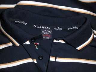  SHARK YACHTING LUXUS DESIGNER POLO SHIRT GR M UVP 189 MADE IN ITALY