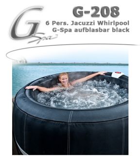 Pers. Outdoor Whirlpool G Spa G 208 black incl Heizung Lagerware