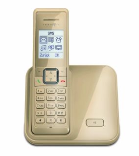 Telekom T Com Sinus 205 schnurloses Telefon   analog Eco DECT mit CLIP