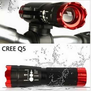 CREE Q5 LED Fahrradbeleuchtung Frontlicht +Halterung Fahrradlicht
