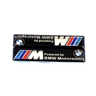 BMW MOTORSPORT 3D Chrom auto Motor sport Sticker 2 Stü: 
