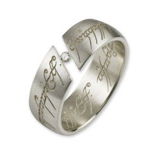 Herr der Ringe Damen Spannring 925 Silber Der EINE Ring mit 2 mm