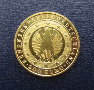 Goldmünze 200 Euro BRD 2002 D