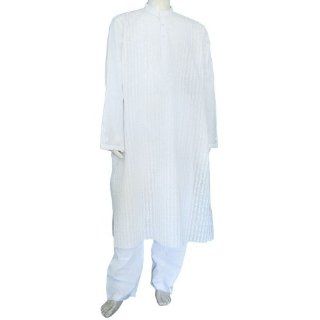 Weiß kleidung Aus Indien Kleid Yoga Dress Kurtas Pyjama 127 cm