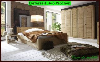 Komplettes SCHLAFZIMMER Komplett Landhaus Schrank Holz Kiefer