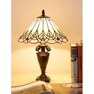 Tischlampe Lampe im Tiffany Stil  Golden Elegance 