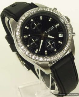 FOSSIL Chrono Chronograph Damen Uhr schwarz NEU UVP* 119,00 € ES2882