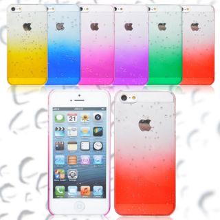 iPhone 5 Case Cover Schutz Hülle Hardcase Kunststoff Plastik Tropfen
