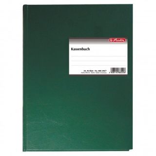 Herlitz HL216 Kassenbuch A4 gebunden grün 96Blatt