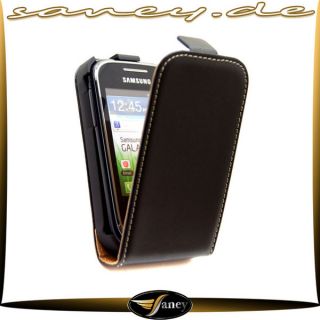 Galaxy Pocket Flip Leder Tasche Schutz Hülle Etui Case 207 4