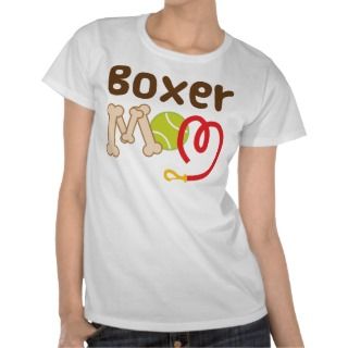 Boxer Mom (Dog Breed) Gift Tshirts
