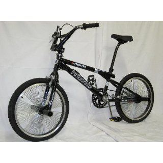 20 Zoll BMX Freestyle Fahrrad 140 Speichen schwarz Sport