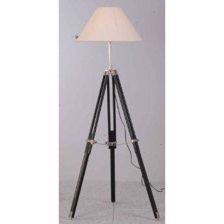 , Stehleuchte mit weißem Schirm, Tripod floor lamp H 154   169 cm