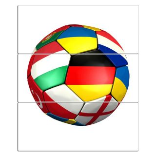Farbige Magnetwand Fussball EM Wunschmotiv mehrteilig Magnet elegant