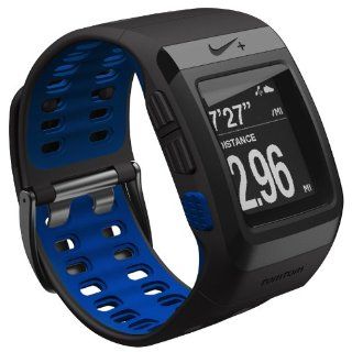 Nike+ SportWatch GPS Laufuhr powered by TomTom, schwarz mit blauer