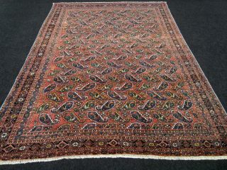 Orient Perser Teppich Afschar 304 x 224 cm Alter Afshar Antik Carpet
