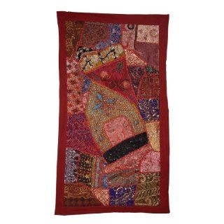 und Patchwork Old Sari, 152 X 51 cm Küche & Haushalt
