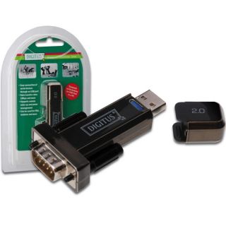 DA 70156 USB AUF SERIELL COM ADAPTER RS 232 KONVERTER NEU GAR