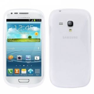 Samsung Galaxy S3 Mini i8190 Transparent Slikon Bumper Case Tasche