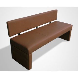 SAM® Leder Sitzbank Lille 164 cm in cappuccino komplett bezogen