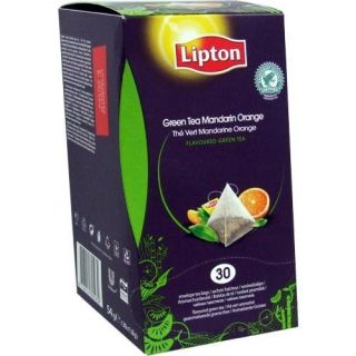 Lipton Pyramiden Teebeutel Grüner Tee Orange Mandarine 30 Btl