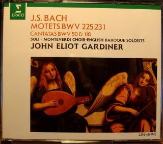 Bach Motets BWV 225 231,Cantatas Gardiner ERATO GERMANY