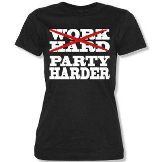 WORK HARD PARTY HARDER   Damen Frauen T Shirt Gr. XS bis XXL Versch