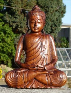 Schöner BUDDHA Meditation Mönch HOLZ BUDDA Feng Shui 239
