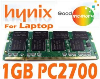 1GO DDR333 SODIMM PC2700 DDR 333 266 PC2100 LAPTOP RAM