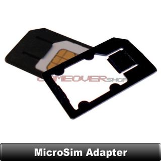 2x MicroSim Adapter Halterung für iPhone 2 3 4 4s iPad 2 Karte Card
