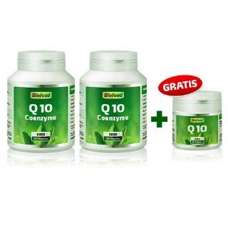 Biofood Coenzym Q10 200 mg Extra hoch dosiert., 2x 180 Kapseln + 30