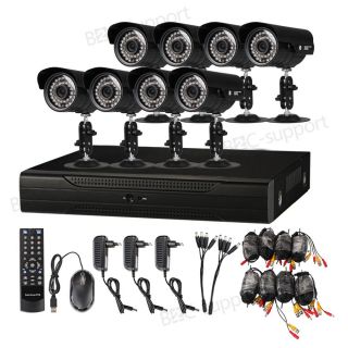 SUNLUXY H.264 8CH CCTV DVR Sicherheit Nachtsicht Kamera Überwachung