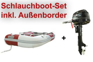 Schlauchboot 265, Motorboot, Angelboot, 5 PS Motor