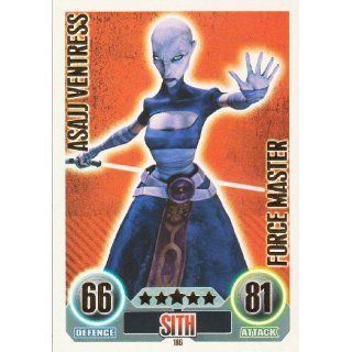 Star Wars Force Attax Einzelkarte 186 Asajj Ventress Sith Force Master