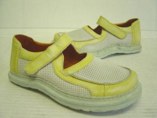 EJECT Schuhe Gr.37 weiß gelb frecher Style NEU E277