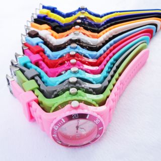 big new sport watch fashion Silicone Rubber sheet Jelly Wrist Watch