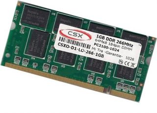 1Gb SoDimm 266Mhz Ram Riegel Speicher Pc2100 Pc1 266 Memory DDR SDRAM