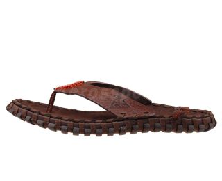ACG Brown Leather Orange Outdoors Slippers Sandals 395727 280