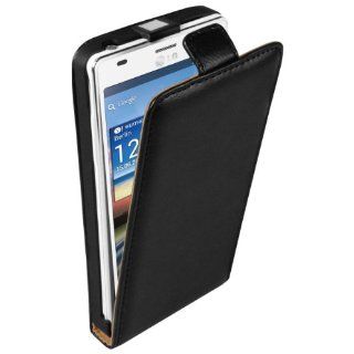 mumbi PREMIUM ECHT Leder Flip Case LG P880 Optimus 4X HD Tasche Hülle