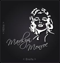 A276  Marilyn Monroe XXL  Wandtattoo Wandaufkleber