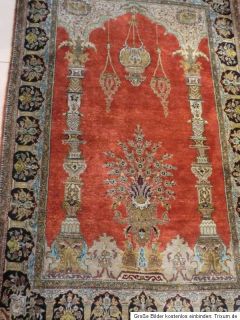 Perser Teppich Ghom 160x107 cm. durch und durch reine Natur Seide
