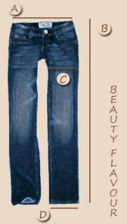 Designer LowCut Schlaghose Low Cut Jeans Five Pocket