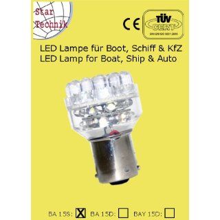 Lampe für Positionsleuchten mit 32 LED Fassung BA S 15. 1,08W
