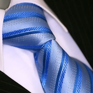  de LUXE KRAWATTE SEIDE Slips Corbata Cravatta Dassen Cravat 290 blau