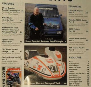 Classic Mechanics 4/01 Geoff Peaple, Laverda Jota, Honda Bros, Geoge O
