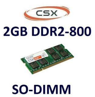 2GB Notebook / Netbook Speicher DDR2 RAM 800 Mhz SO DIMM PC2 6400S 200