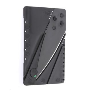 Black Credit Cardsharp Card Folding Safety Razor Sharp Mini Knife New