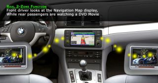 BMW 3 Series E46 318 / 320 / 325 Car 7 DVD GPS NAVI TV 2 CPU SIRF6
